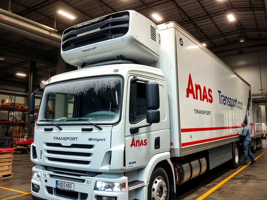 A temperature-controlled truck transporting pharmaceuticals, showcasing Federal Transport and Courier's capabilities in specialized delivery.